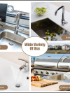Silicone Faucet Mat, Faucet Handle Drip Catcher Tray - Image 3